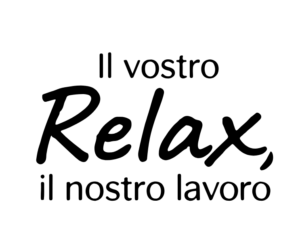 Oasi Blu Piscine - Logo Relax virgola nero